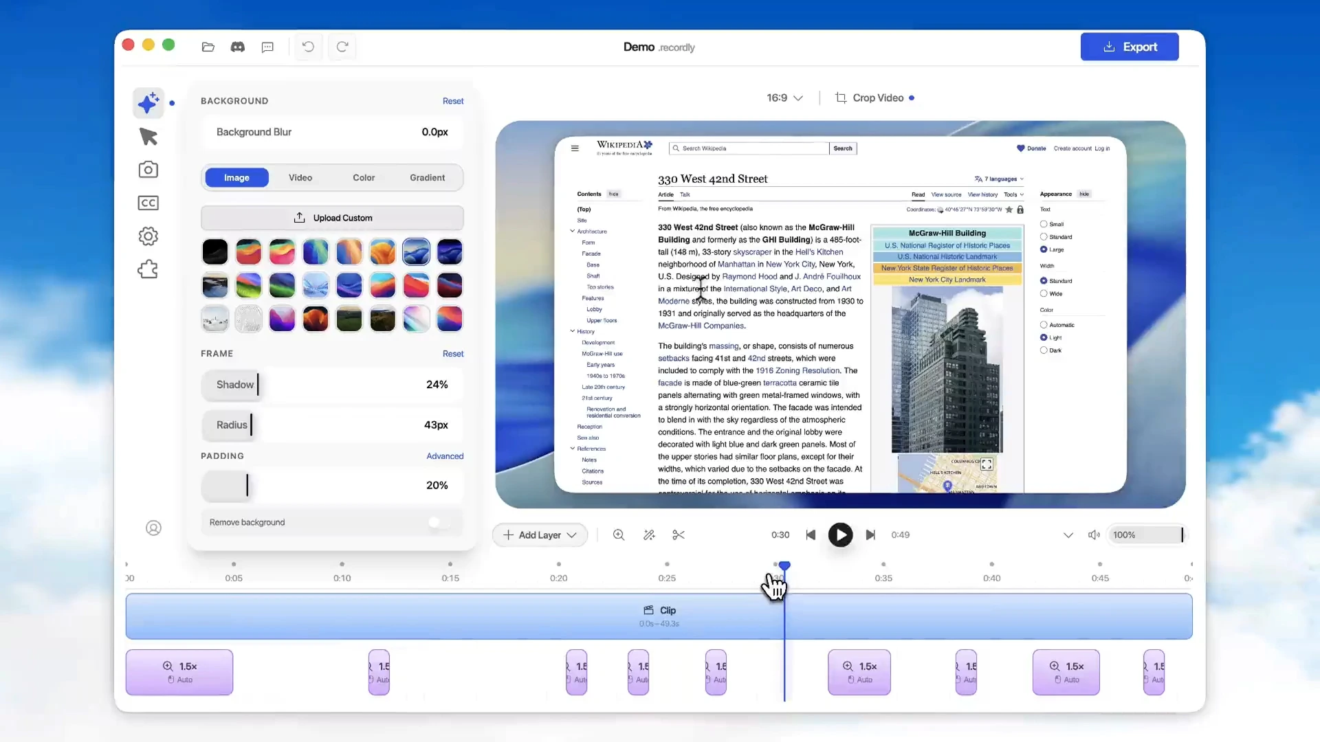 Recordly: graba tu pantalla y presenta tus flujos de usuario con resultados profesionales